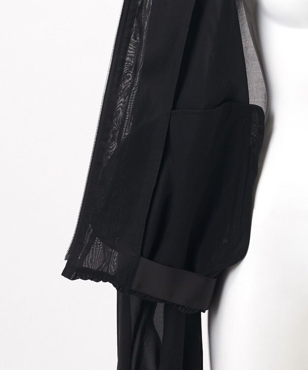 23区 【エステータ】コットンオーガンジー ブルゾン ブラック系