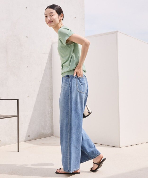 AMERICAN HOLIC 【接触冷感】フレンチスリーブニットプルオーバー Mint