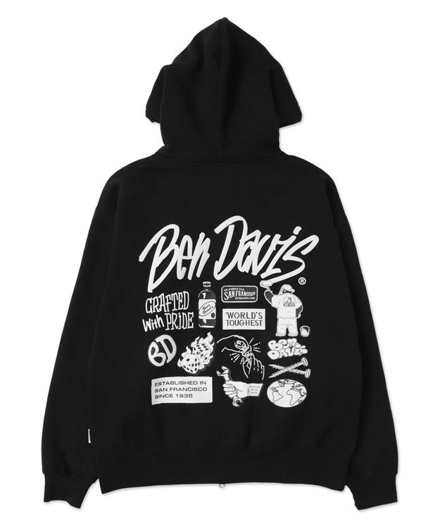 WEGO BENDAVIS　SELECTION　ZIP　HOODIE ブラック