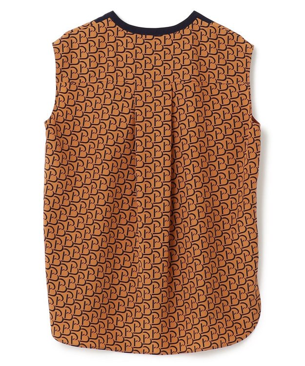 BEIGE， 【S-size】MONT THABOR / ロゴブラウス Tan×Navy