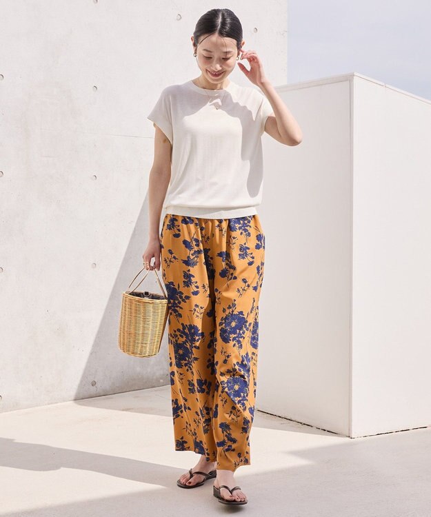 AMERICAN HOLIC 【接触冷感】フレンチスリーブニットプルオーバー Off White