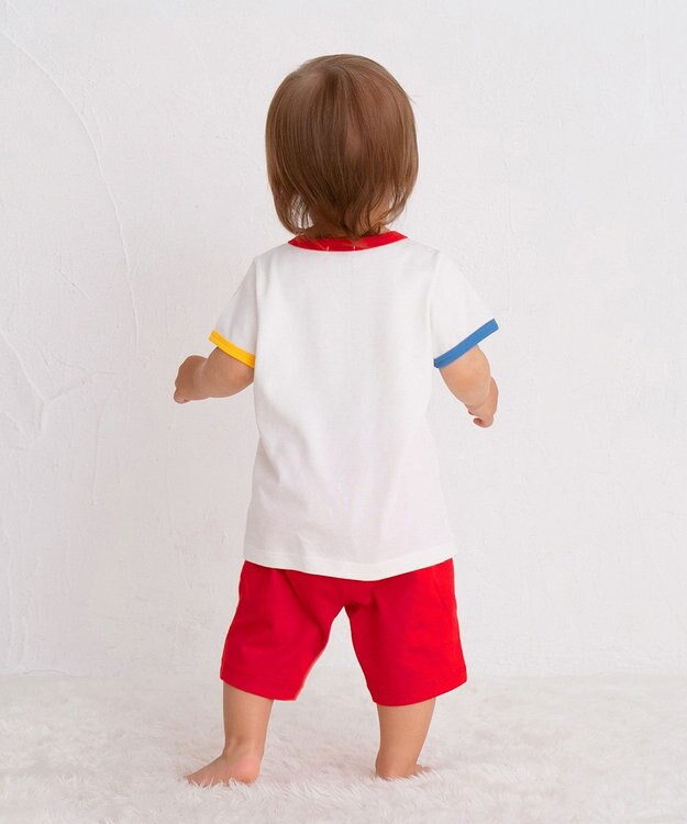 MIKI HOUSE HOT BISCUITS 【80-120cm】 ビーンズ ルームウェア 上下セット 白