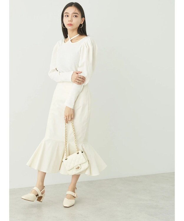 earth music&ecology ホルターネックインナー Ivory