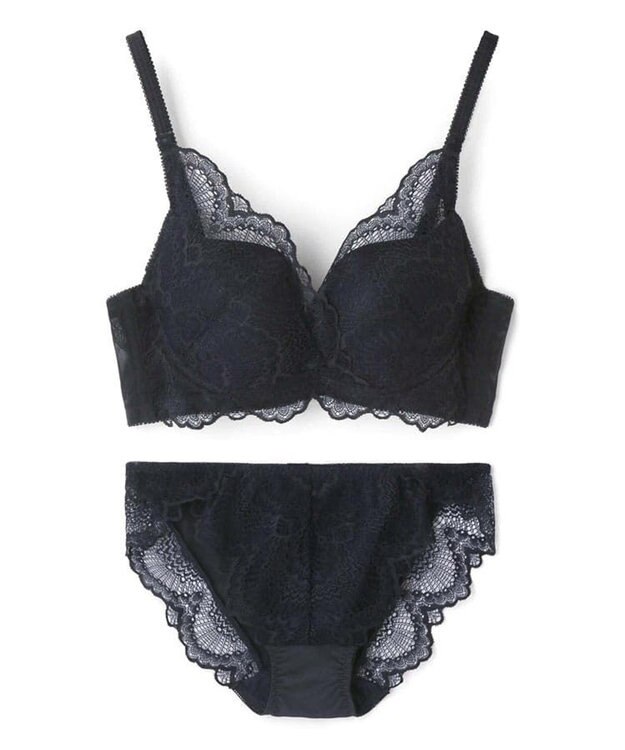 San-ai Resort（三愛水着楽園） 【新色追加】 カシュクール脇高ブラジャー＆ショーツ アッシュグレー