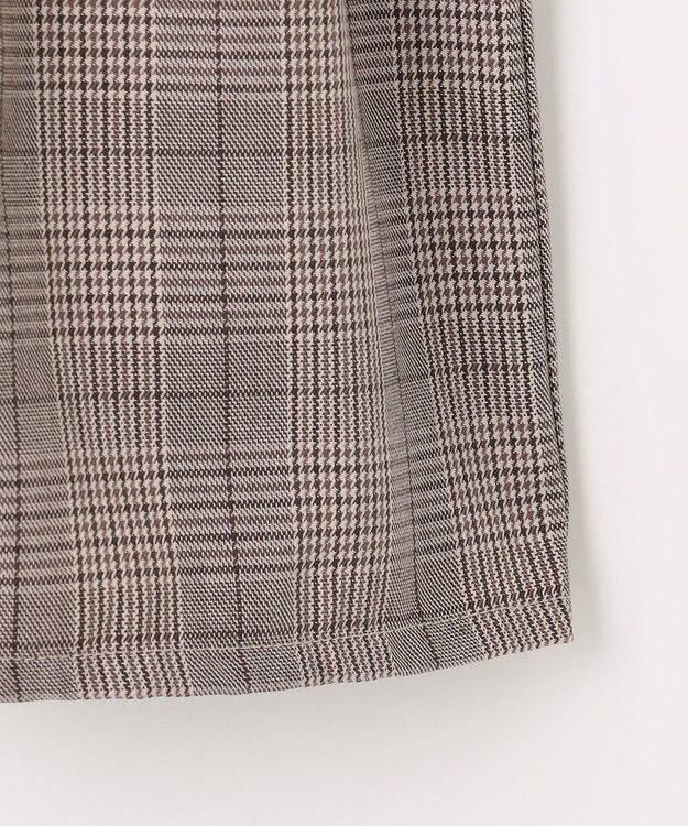 ANY KIDS メロディジャンパースカート ブラウン×チェック