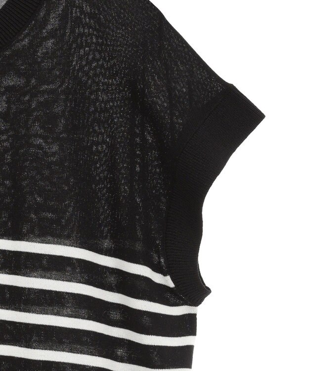 AMERICAN HOLIC 【接触冷感】フレンチスリーブニットプルオーバー Border