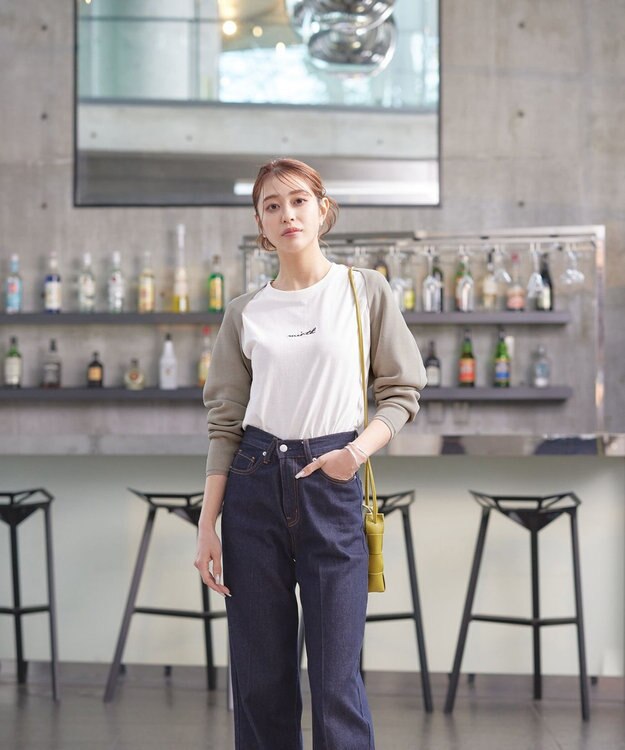 Tiaclasse 【洗える】クロップドニットボレロ グレージュ