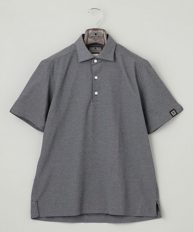 GOTAIRIKU 2年連続売上NO1【仕事で着られる】キレイめ 鹿の子ビズポロシャツ グレー系