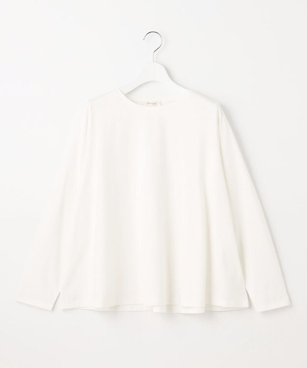 Feroux 裾フレア ロンＴ ホワイト系