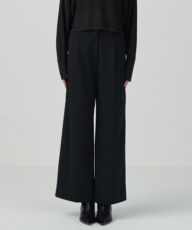 GRACE CONTINENTAL ワイドワークパンツ ブラック