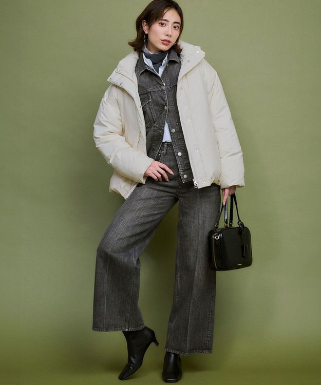 23区 【滝沢眞規子さん着用/WEB限定カラーあり】ウーステッドウール リブタートル ニット グレー系