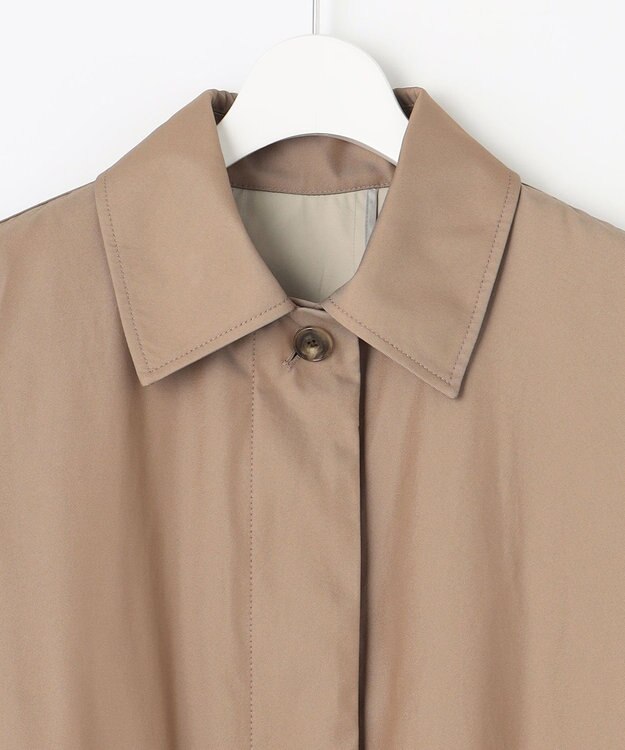 自由区 【XSサイズ～/洗える】リバーメモリー ステンカラーコート ブラウン系