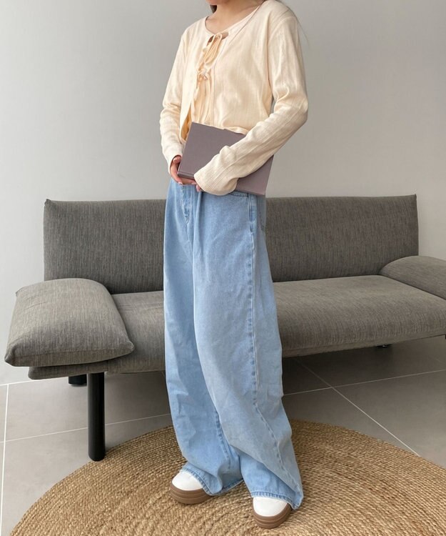 WEGO キャミセットリボンカーディガン ホワイトアイボリー