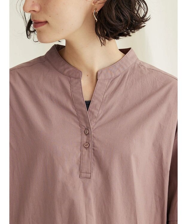 CRAFT STANDARD BOUTIQUE 袖レース使いワンピース Mocha