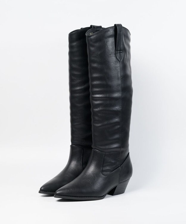 BONTRE 【MIONOTIS/ミオノティス】ウエスタンロングブーツ/710B ブラック