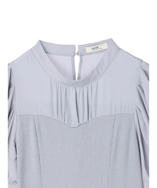 earth music&ecology リブドッキングワンピース Gray