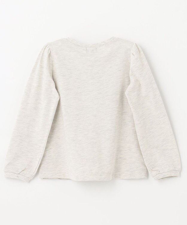 ANY KIDS ロゴ入り 長袖 Ｔシャツ 杢グレー