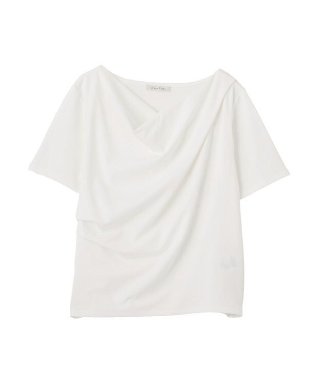 Green Parks ５分袖ドレーププルオーバー Off White