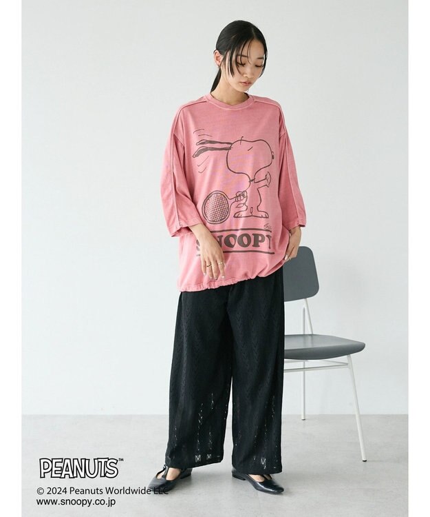 CRAFT STANDARD BOUTIQUE 【ユニセックス】PEANUTS/スヌーピー ゲームシャツTEE Pink