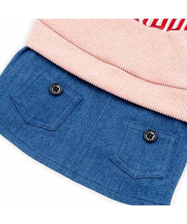 PET PARADISE J.PRESS 杢 トレーナー スカートつなぎ 小型犬 ピンク