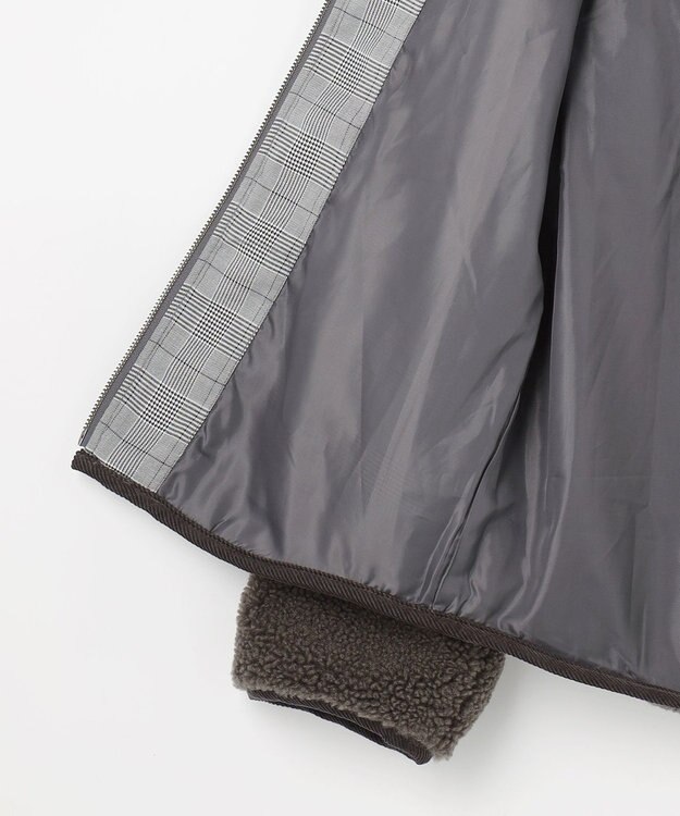 J.PRESS KIDS 【140-170cm】スタンドカラー ボア ブルゾン ブラウン系