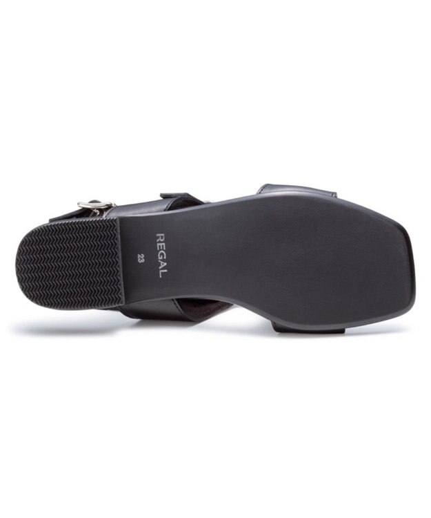 REGAL FOOT COMMUNITY 【リーガルレディース】F01S フラットサンダル ブラック