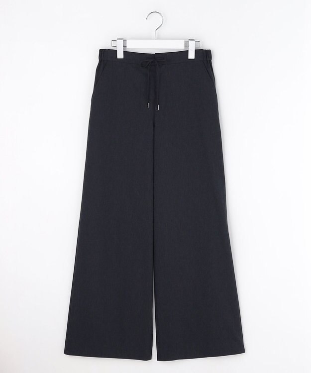 J.PRESS LADIES 【WEB限定】セルロースリネンストレッチ ワイドストレート パンツ 【WEB限定】ネイビー系