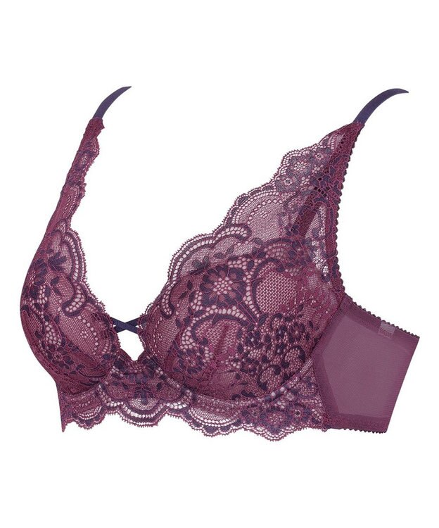 WACOAL 【重力に負けないバストケアBra】 ノンワイヤー バストを重力から守る まる胸キープ ラクなつけごこち サイドのラインすっきり ブラジャー レディース BRA184 /ワコール ワイン