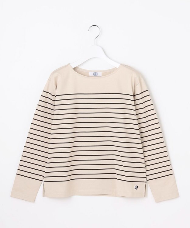 J.PRESS LADIES バスクボーダー カットソー グレージュベース系