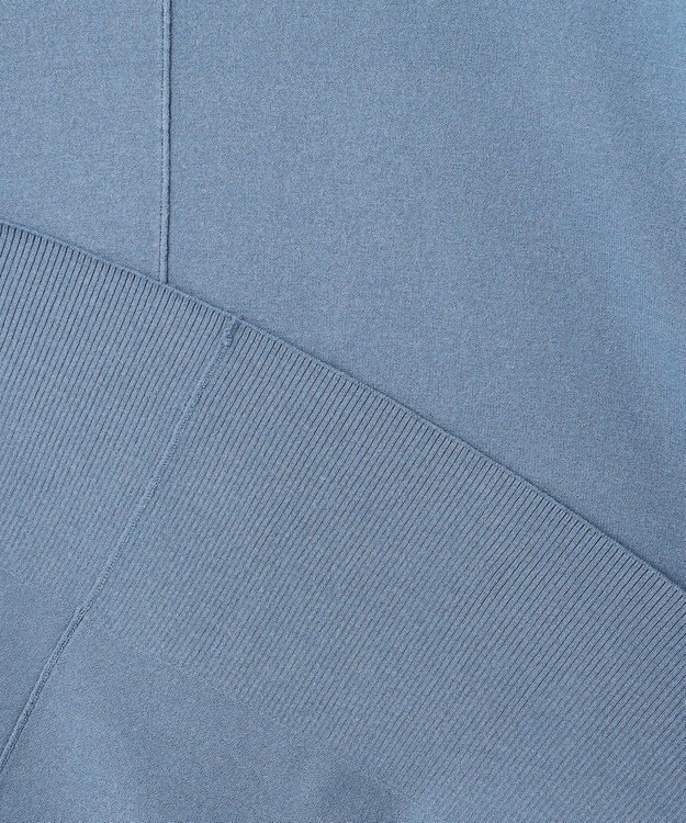 ICB 【洗える】ヴィスコースワイド Vネックカーディガン ライトダルブルー系