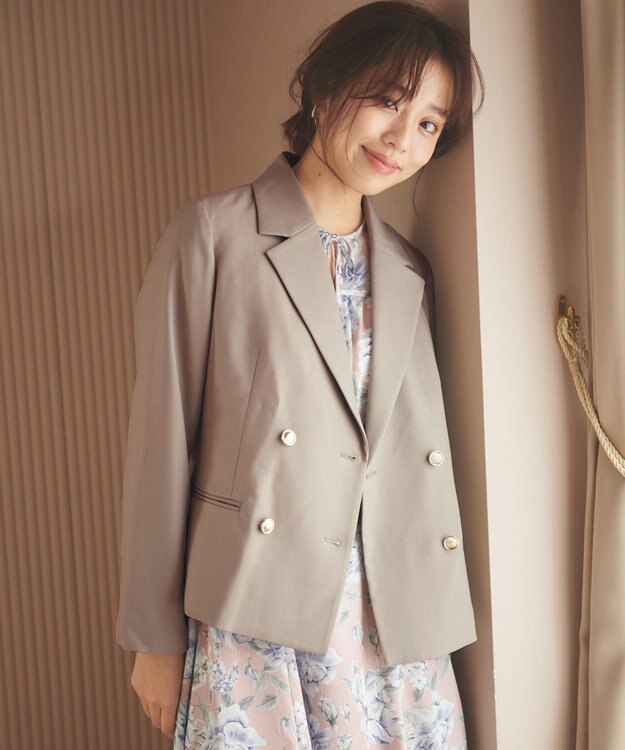 Feroux 2WAYテーラード ジャケット ライトグレー系