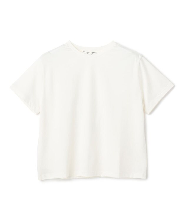 BEIGE， DIOP / スビンコットン クロップドTシャツ Ecru