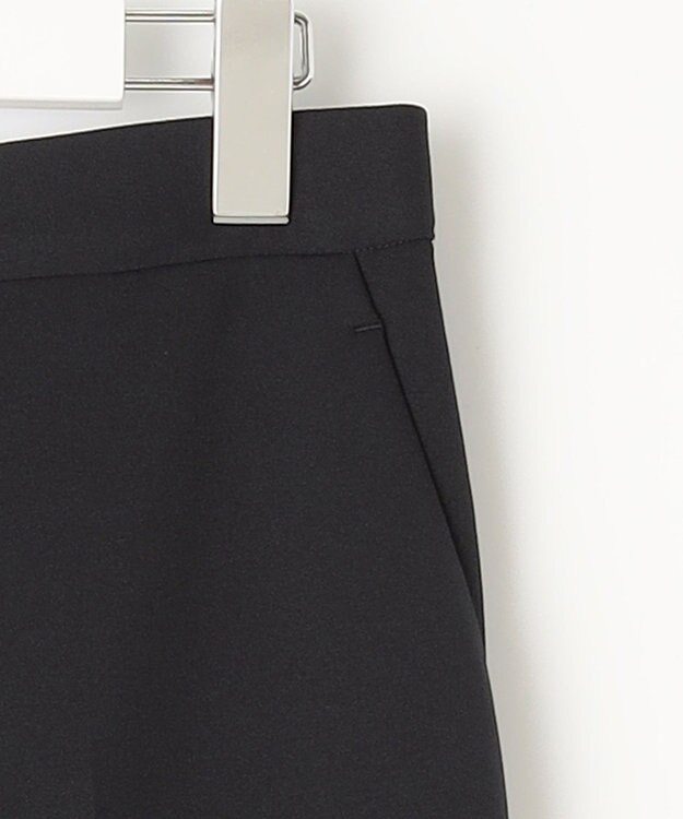 J.PRESS LADIES 【洗える・イージーケア】CUT GEORGETTE セミワイド パンツ ネイビー系