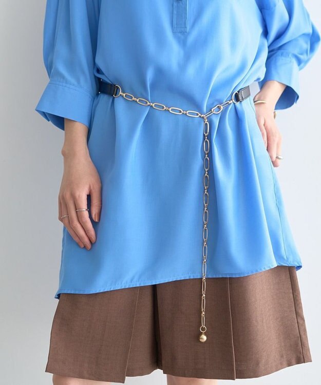 earth music&ecology デザインチェーンＭＩＸベルト Black