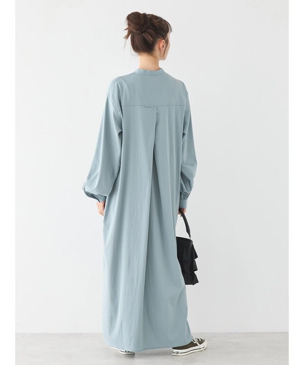 AMERICAN HOLIC バンドカラーバックタックワンピース Sax