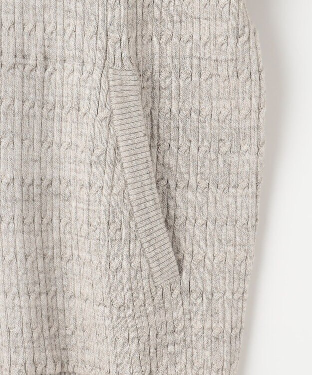 JOSEPH ABBOUD 【キングサイズ・オリジナルオーガニックコットン使用】JOE COTTONニット パーカー ベージュ系