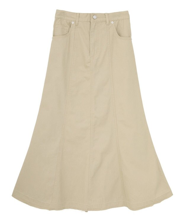 Green Parks チノマーメイドスカート Beige