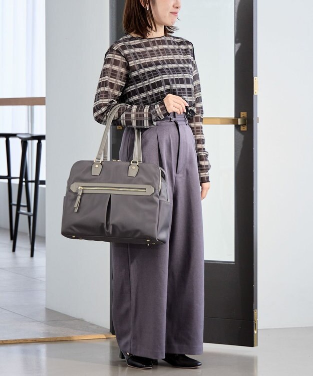 ACE BAGS & LUGGAGE ace. ラポルテム トートバッグ 3気室 A4 13.3インチPC収納 16L 68523 エース グレー