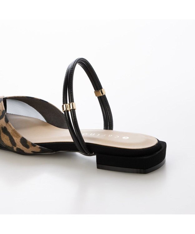 MODE ET JACOMO <carino>【２WAY】バックベルトサンダルパンプス ベージュキジ