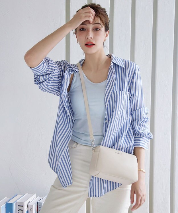 Tiaclasse 【2way/肩紐2TYPE】ちょうどいいサイズのショルダーミニバッグ グレージュ