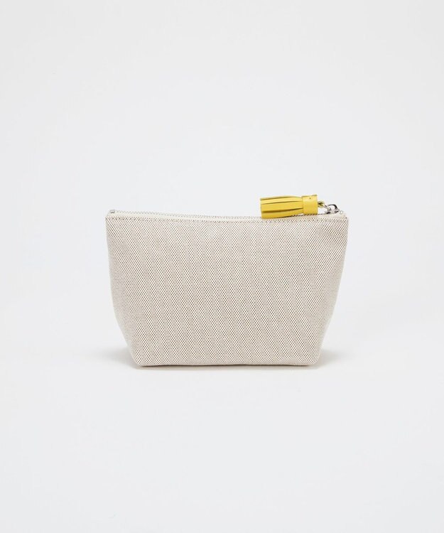 TOPKAPI 【Breath TOPKAPI】SMILE COLLECTION スマイル 刺繍 タッセルポーチ ベージュ