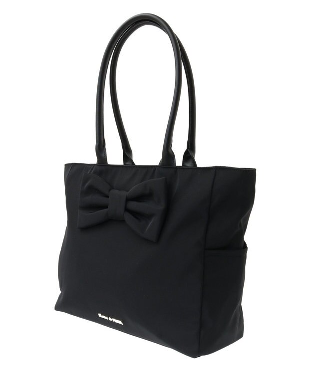 Maison de FLEUR フロントリボンキャリーオンバッグ Black