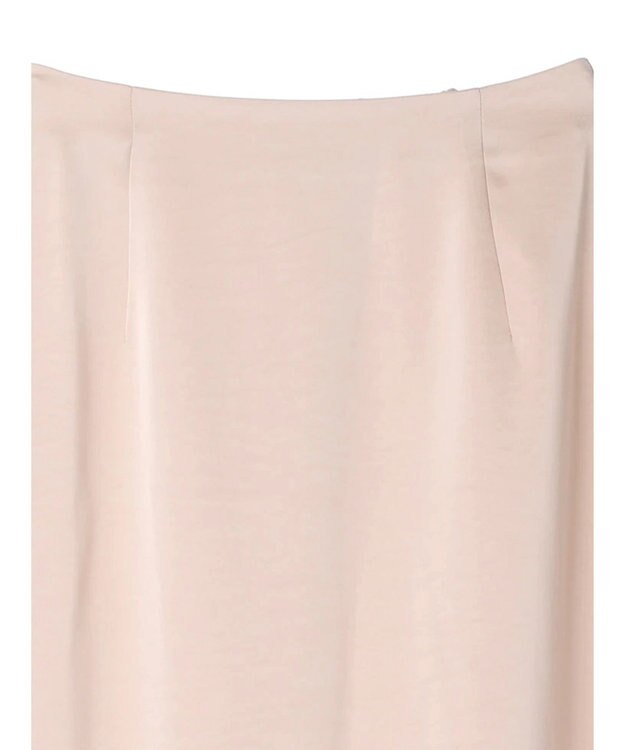 Green Parks AnriettMusee サテンナロースカート Pink Beige