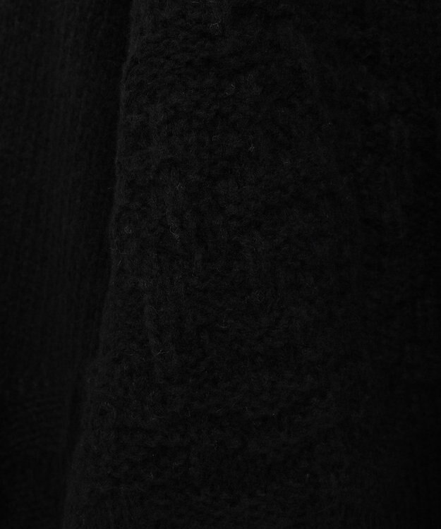 Green Parks ・ｓｗｉｎｇ　ｂｙ　バラ柄ニットカーディガン Black