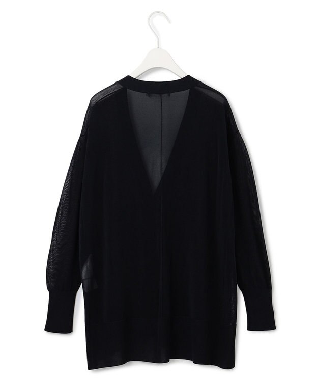 ICB 【洗える】 ドライシンセティックハイゲージ カーディガン ネイビー系