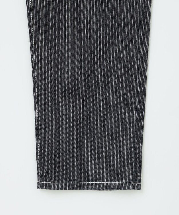 JOSEPH ABBOUD 【サスティナブル】ランダムストライプストレッチデニム ネイビー系1