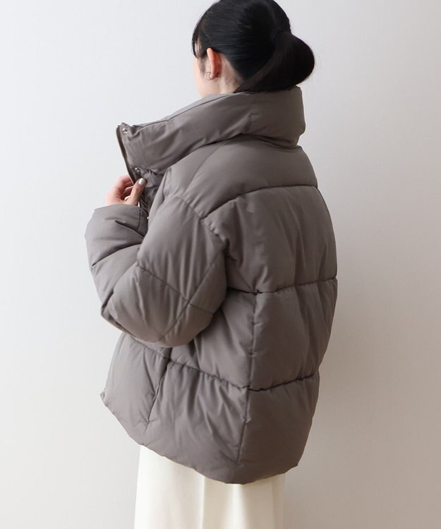 AMERICAN HOLIC リサイクル軽ポカ撥水加工スタンドショートコート Mocha