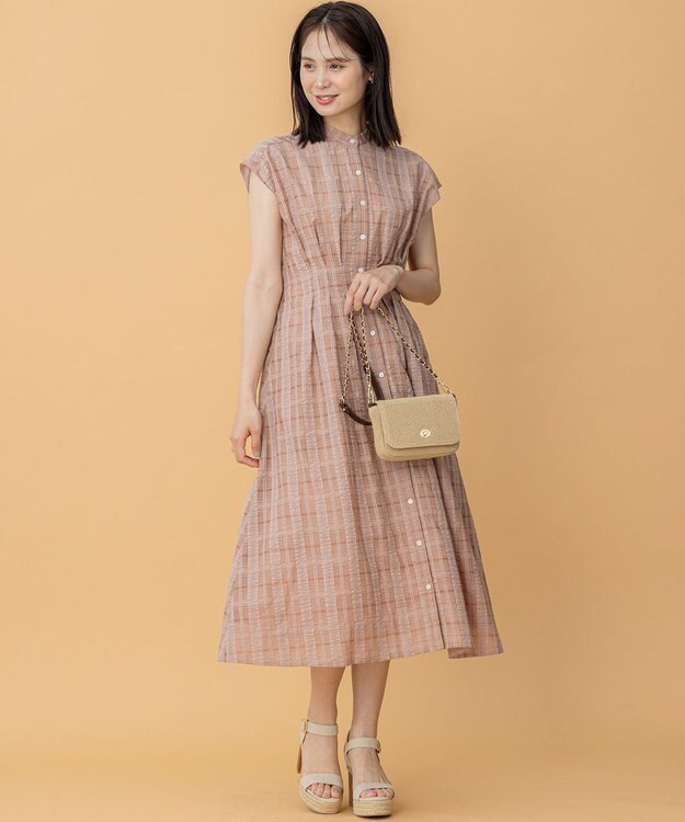 組曲 フラップミニショルダー バッグ ベージュ系