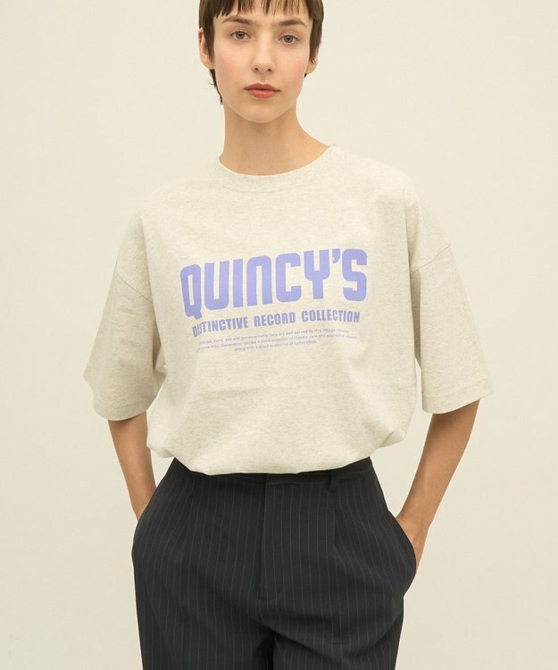 AMERICAN HOLIC CityプリントTシャツ Oatmeal