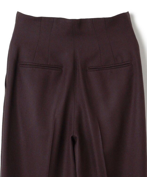 BEIGE， TERNES / フロントジップワイドパンツ Bordeaux